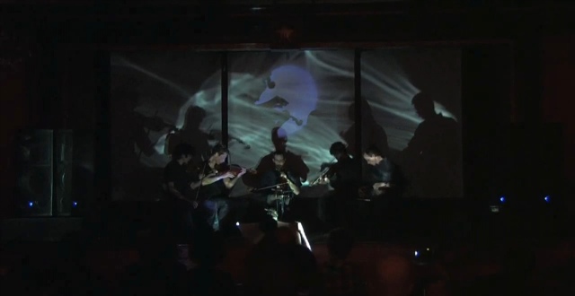 44 Ensemble w/ L'oeil de verre Live at La Sala Rossa, video still by Bryan Wilkat